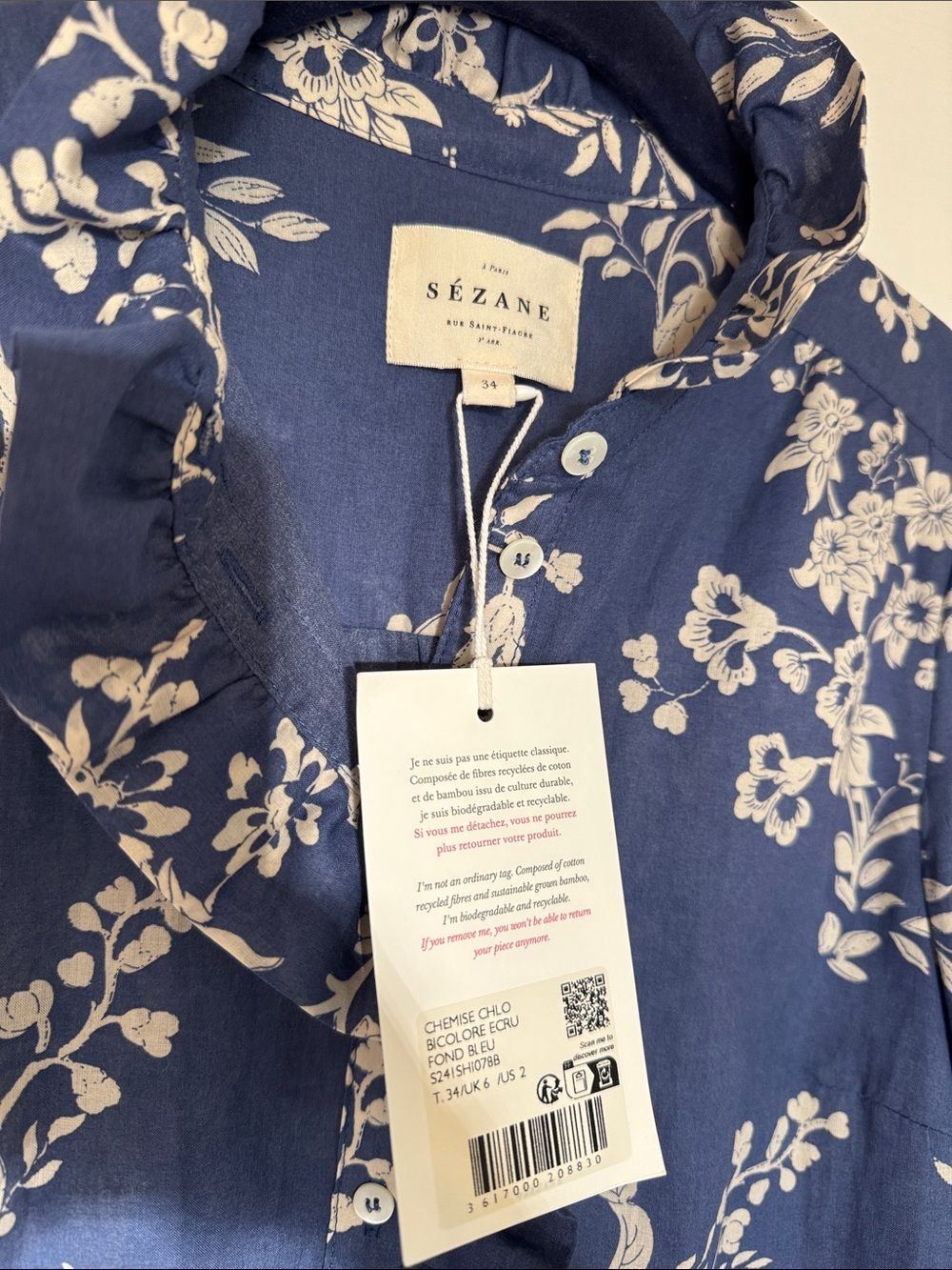 Sézane Chlo Chemise - Picture 3 of 5